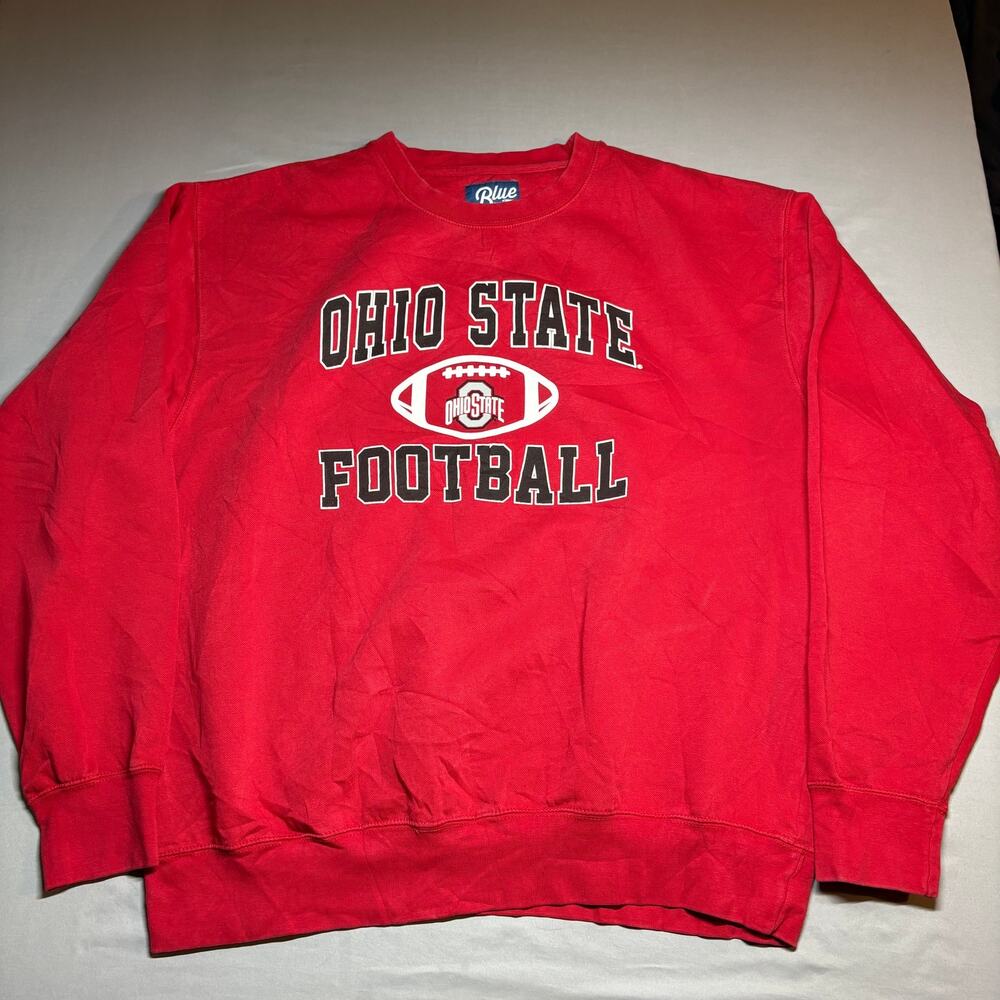 Blue 84 red ohio state university football crewneck sweatshirt